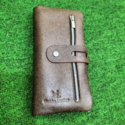 100% Leather Wallet & Mobile Purse And Card Holder