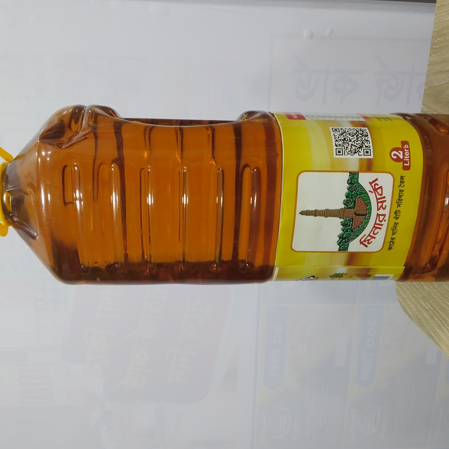 খাটি সরিষার তেল  ২ লিটার।