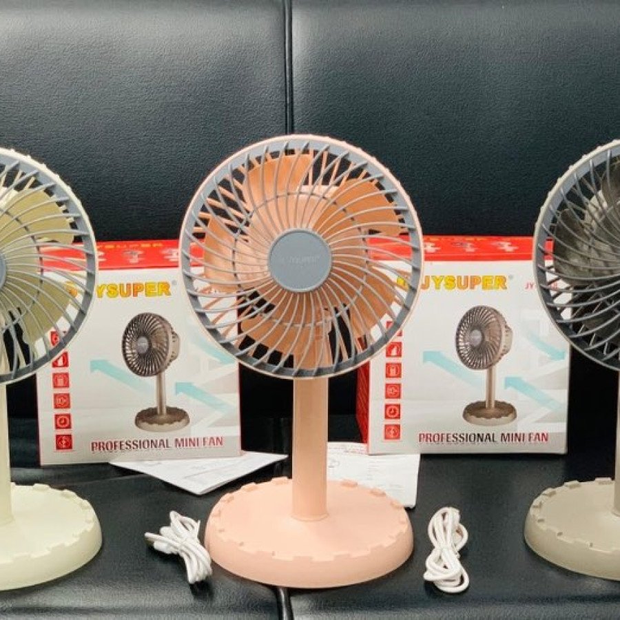 JYSUPER JY-2218 USB Rechargeable Mini Table Fan