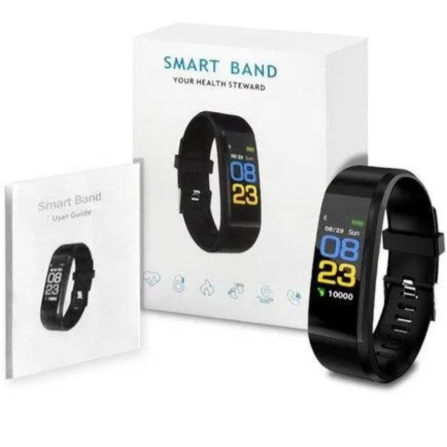 115 Plus Smart Bracelet with Heart Rate and BP Monitor