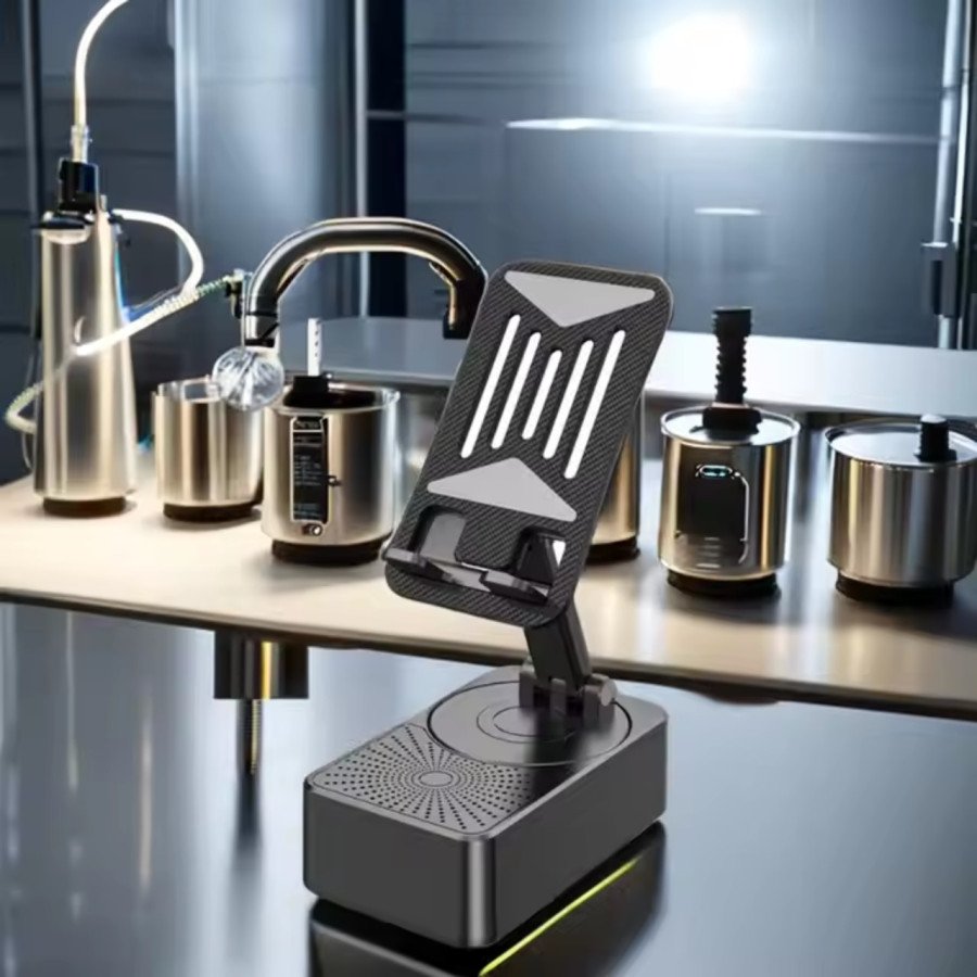 3-in-1 Bluetooth Speaker Phone Stand with Power Bank