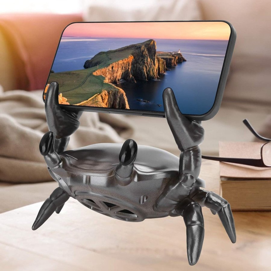 3-in-1 Crab Phone Holder & Wireless Bluetooth Speaker