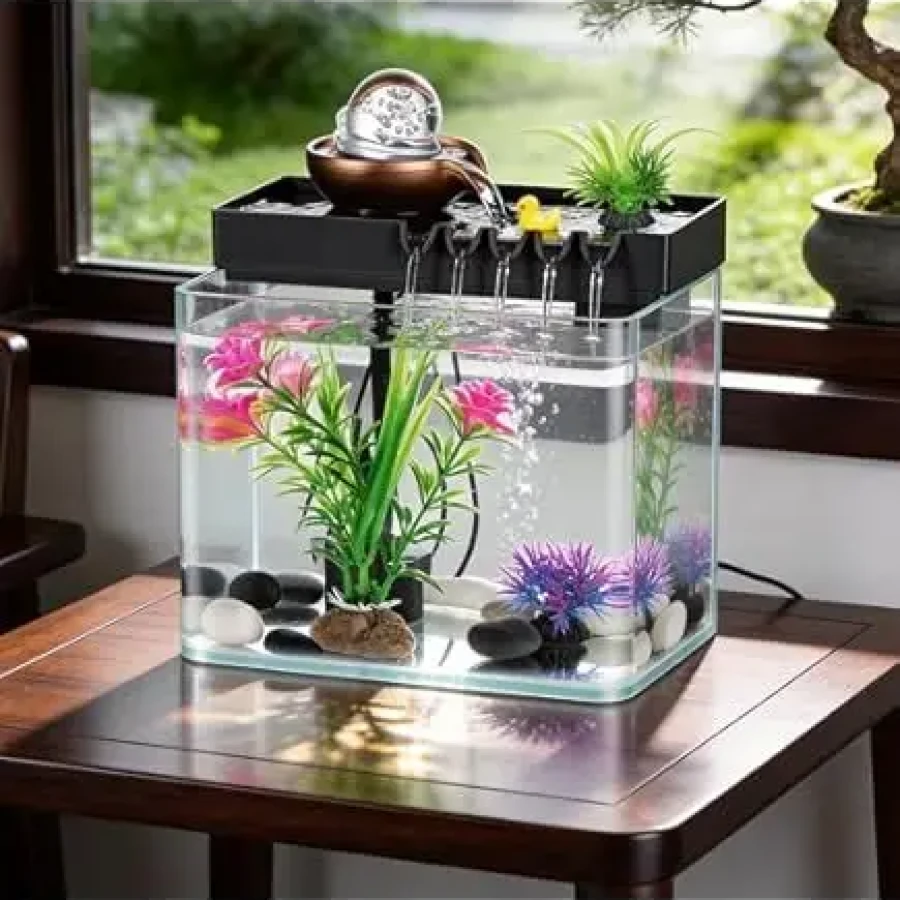 3-in-1 Landscape Fish Tank Desktop