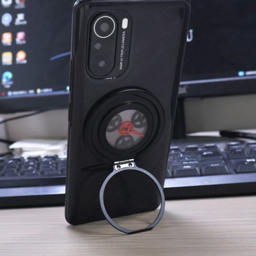 360° Adjustable Metal Phone Stand – Stylish Star Wheel Rotating Ring Holder for Smartphones