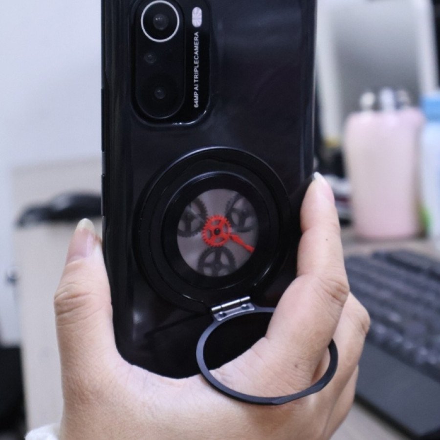 360° Adjustable Metal Phone Stand – Stylish Star Wheel Rotating Ring Holder for Smartphones
