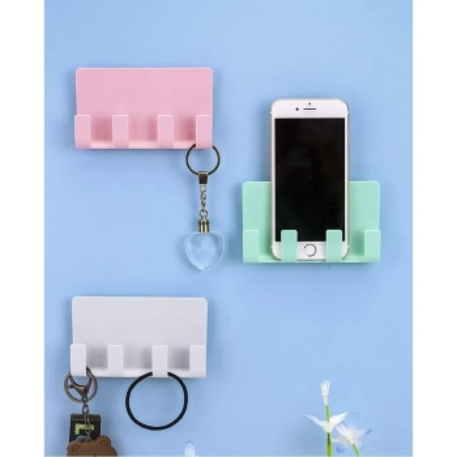 4 Hook Wall Phone Holder