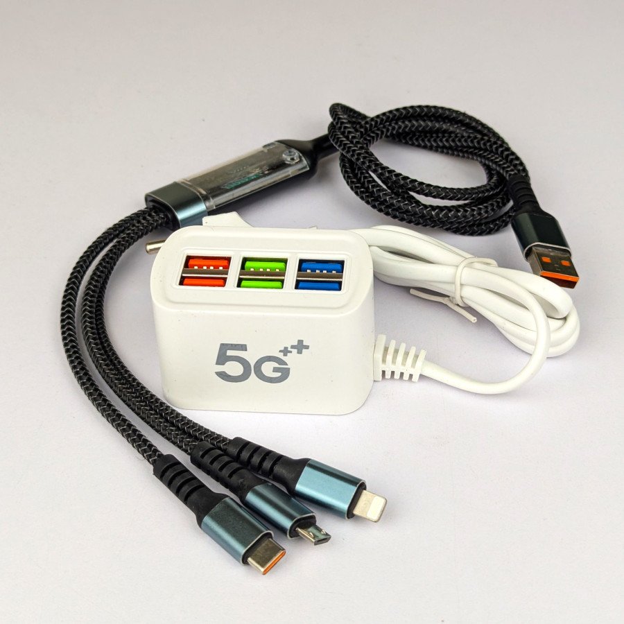 6-in-1 Charging Solution: 6U Multi-