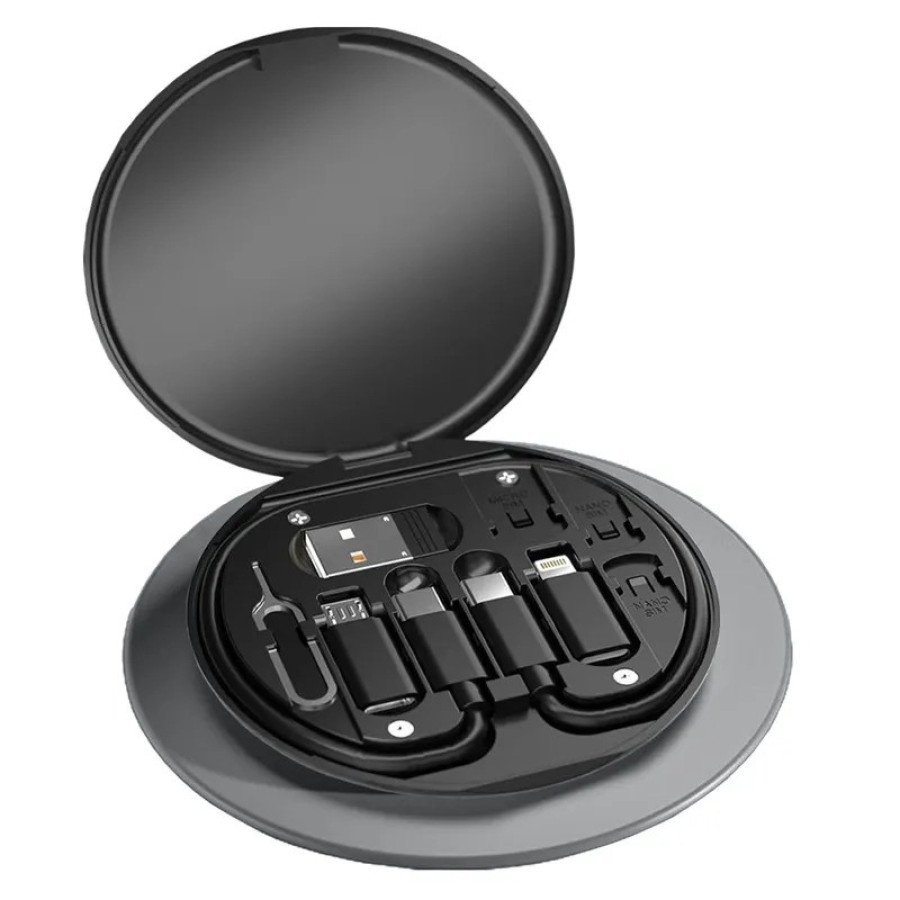 60W Fast Charging data cable 3 in 1 USB cable set storage set box