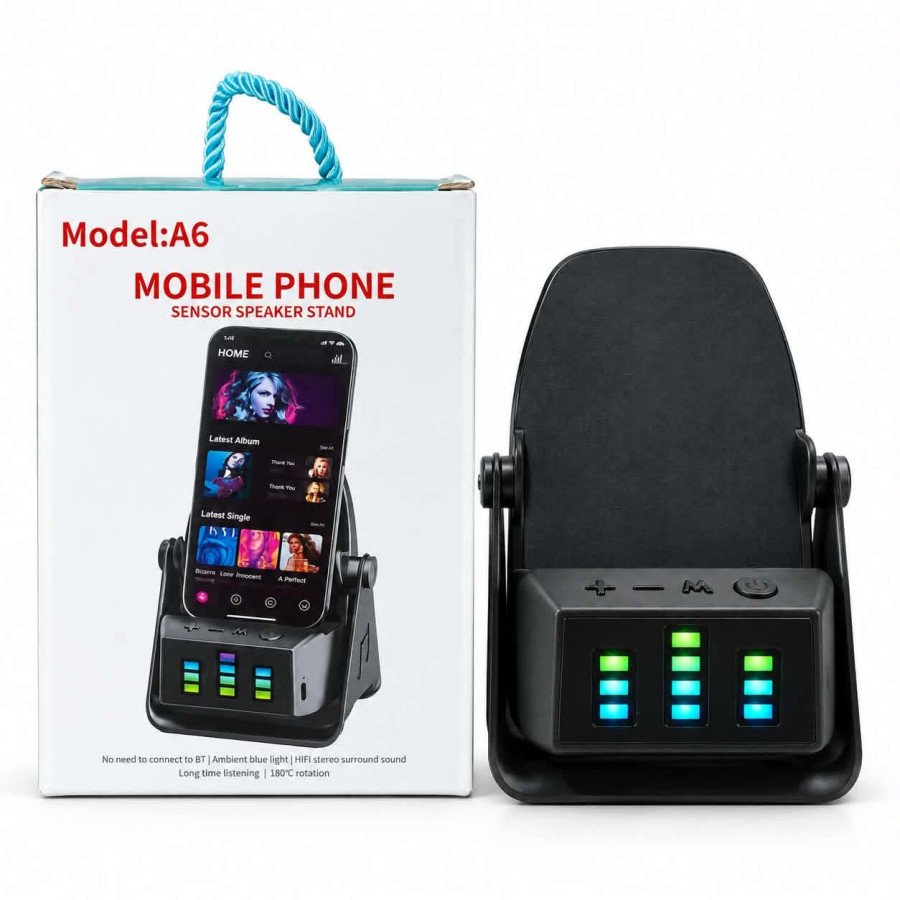 A6 Mobile Phone Sensor Speaker Stand