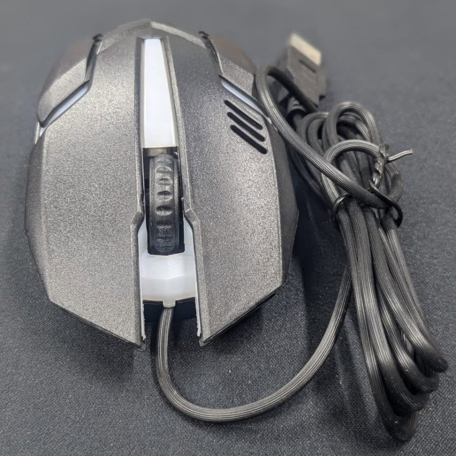 AMC TECH M15 Wired Gaming Mouse with Adjustable DPI, RGB Lighting