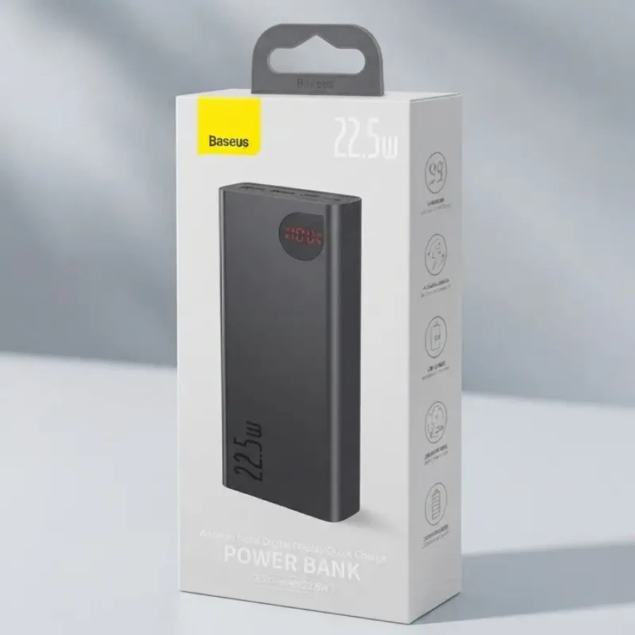 Baseus Adaman Metal Digital Display Power Bank 20000mAh 22.5W