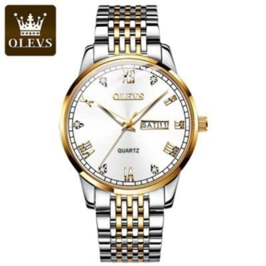 BINBOND & Olives Original Men’s Luxury Stainless Steel Most Demanding Watch For Men