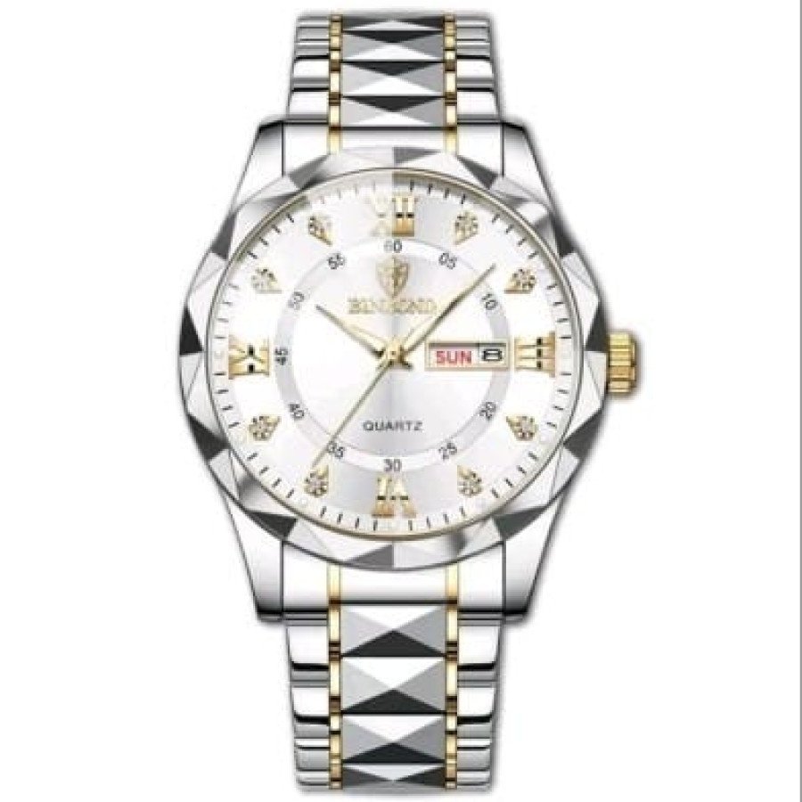 BINBOND & Olives Original Men’s Luxury Stainless Steel Most Demanding Watch For Men