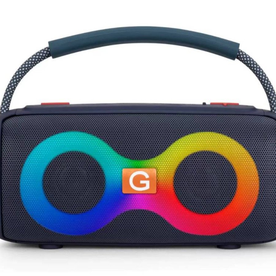 Bluetooth Speaker, G-Bass RGB Wireless Bluetooth Speaker – Portable, Powerful Sound with LED Light Show