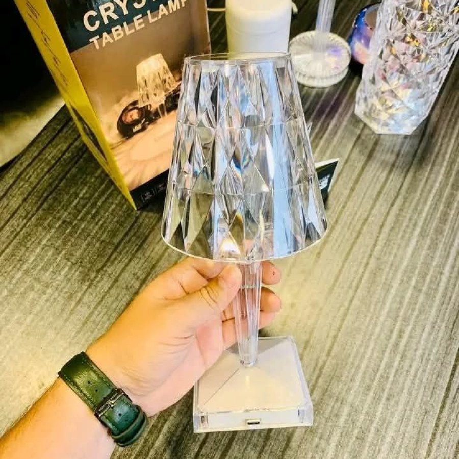 Crystal Diamond Table Lamp