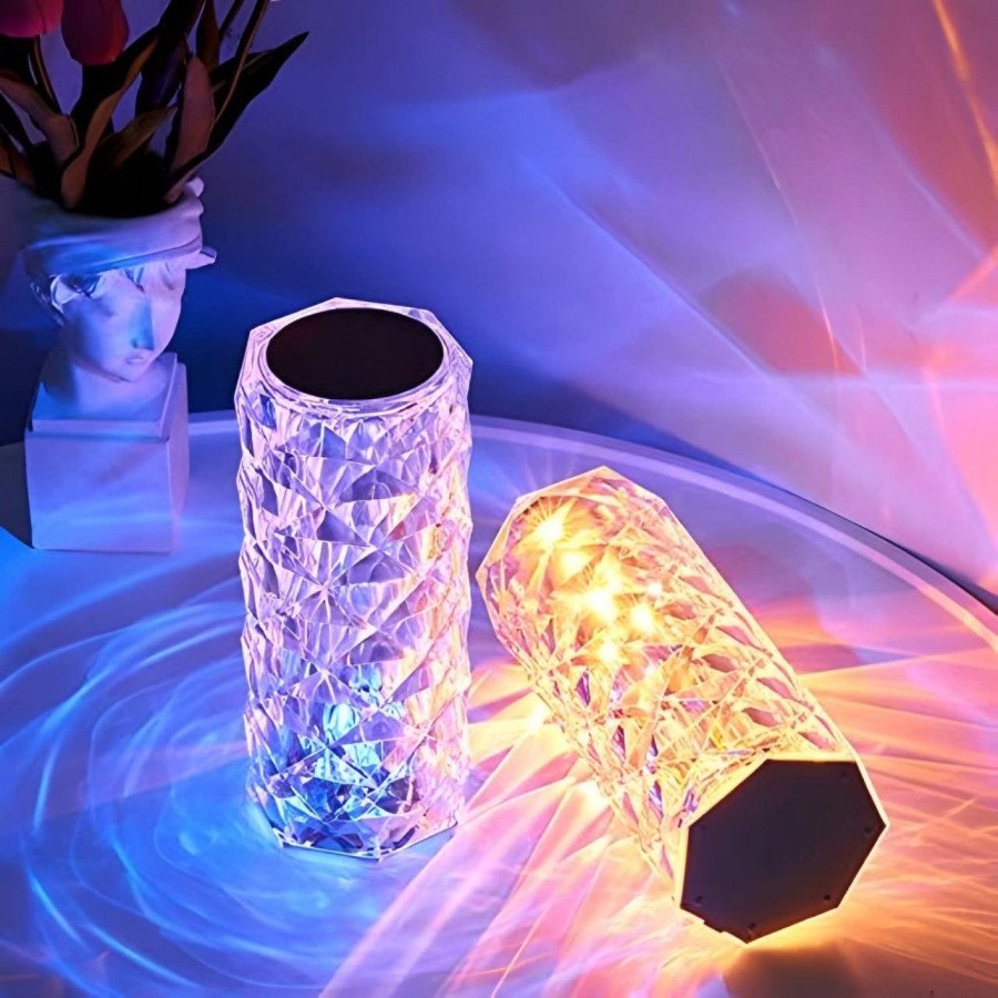 Diamond Rose Lamp