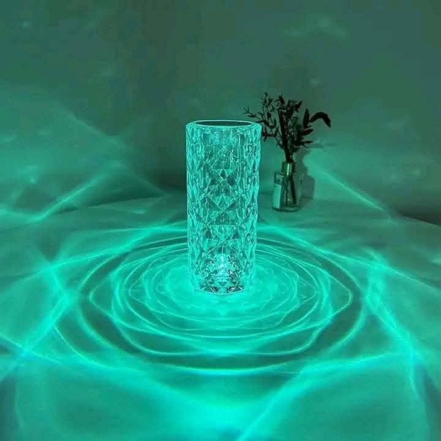 Diamond Rose Lamp