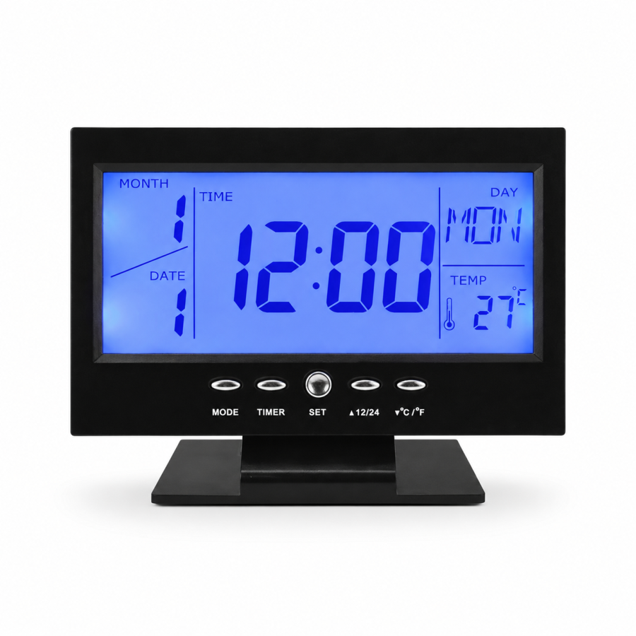 Digital LCD Table Clock