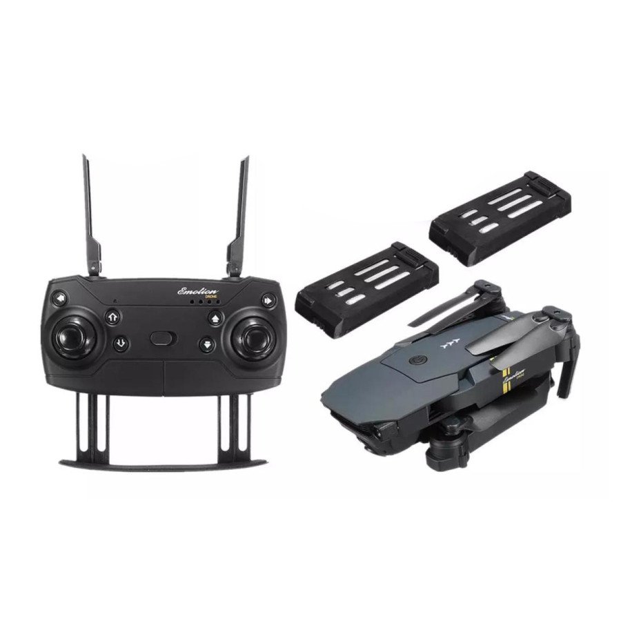 DJ1 Dual Battery Folding Camera Drone with 6-Axis Gyro, 360° Flip, Wi-Fi Camera, Altitude Hold & 3-Speed Modes