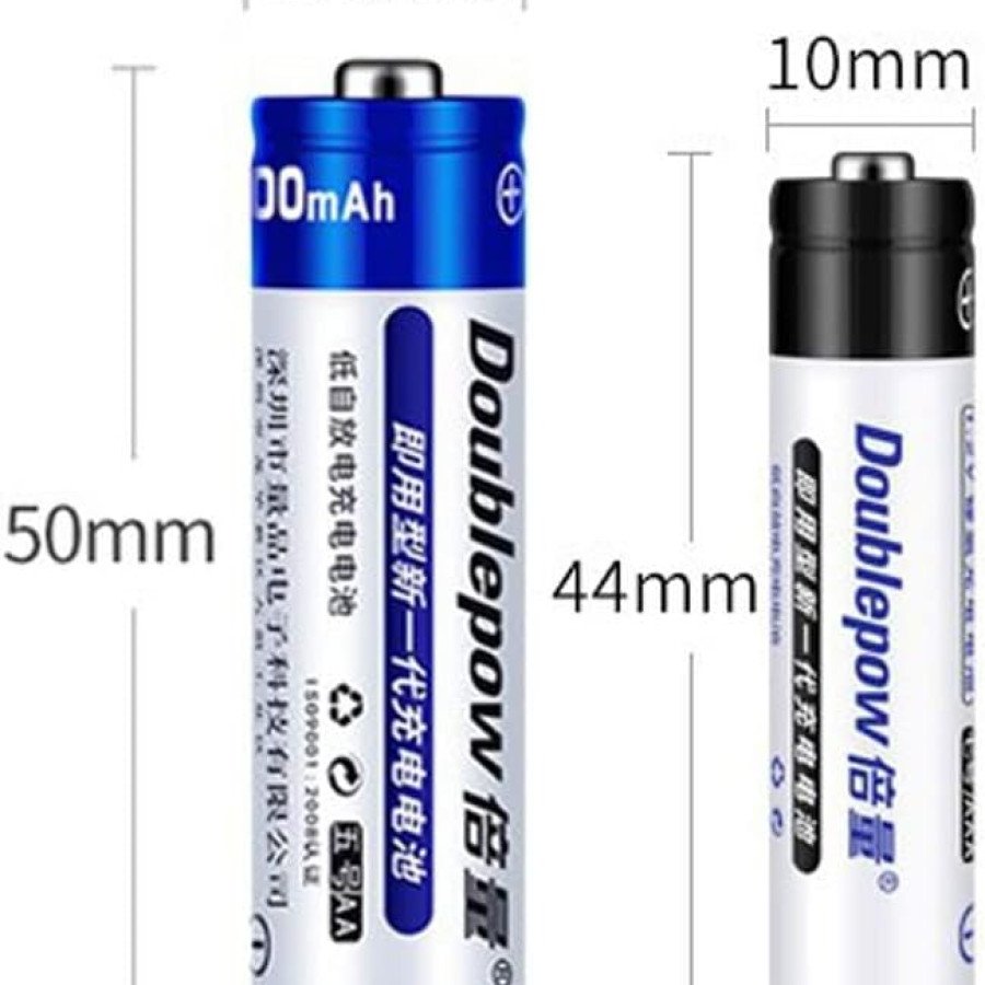 Doublepow AA 600mAh NiMH Rechargeable Battery (4pcs)