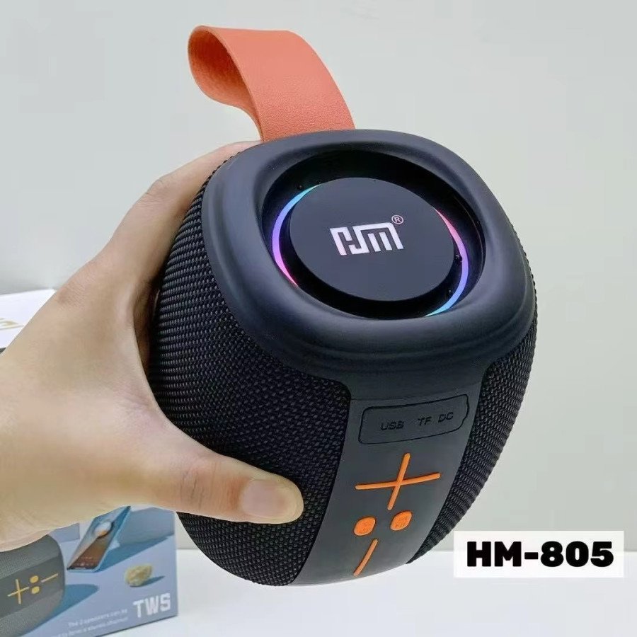 HM-805 Portable Bluetooth Speaker with RGB (Black)