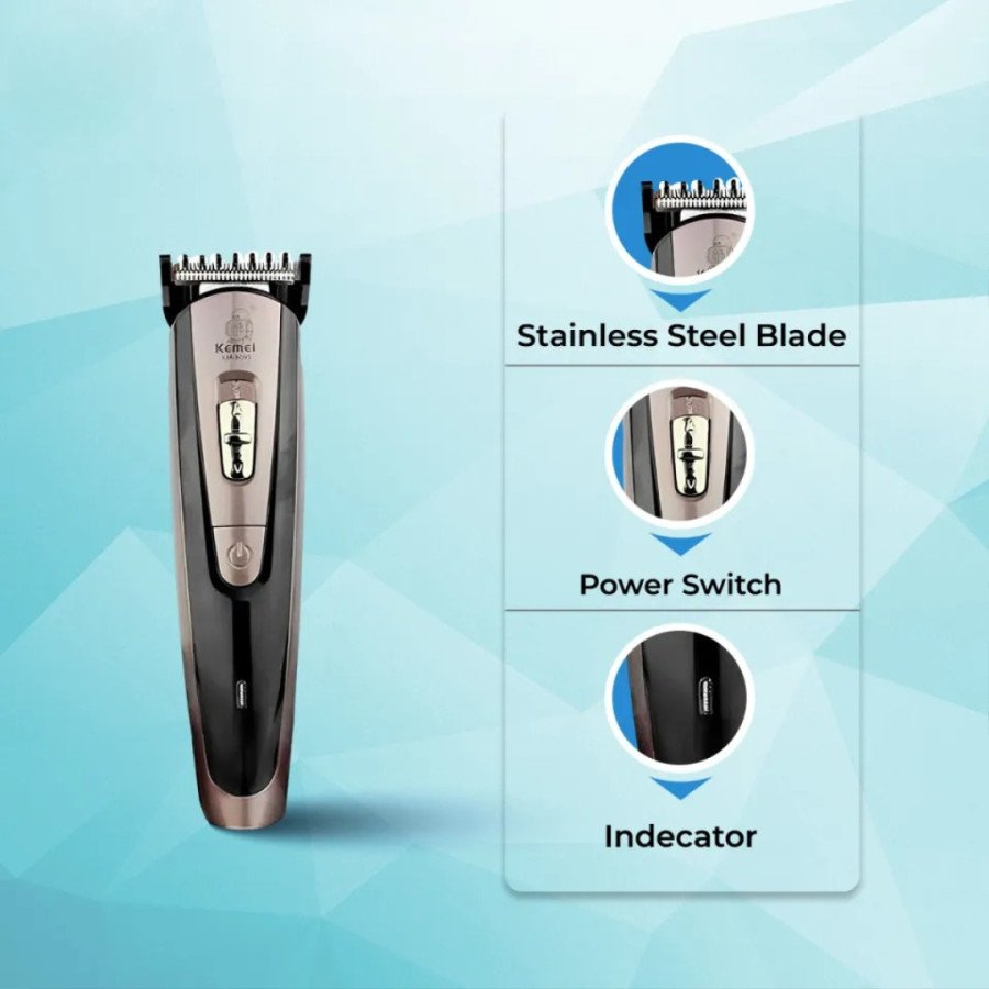Kemei KM-9050 Rechargeable Hair Tri