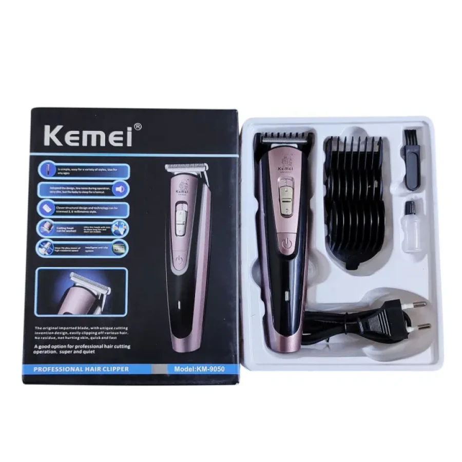 Kemei KM-9050 Rechargeable Hair Tri