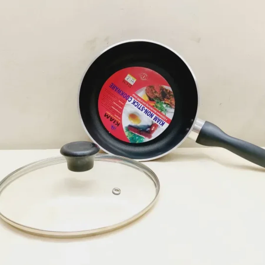 Kiam Non-Stick Fry pan With Glass Lid – 20cm